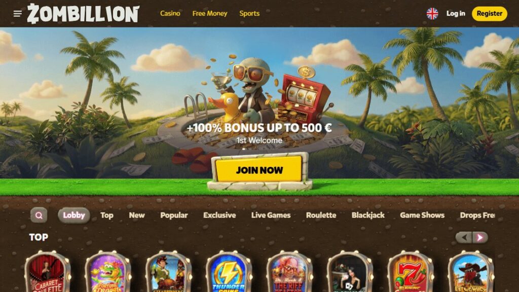 screenshot van nederlandse bookmaker zonder cruks zombillion